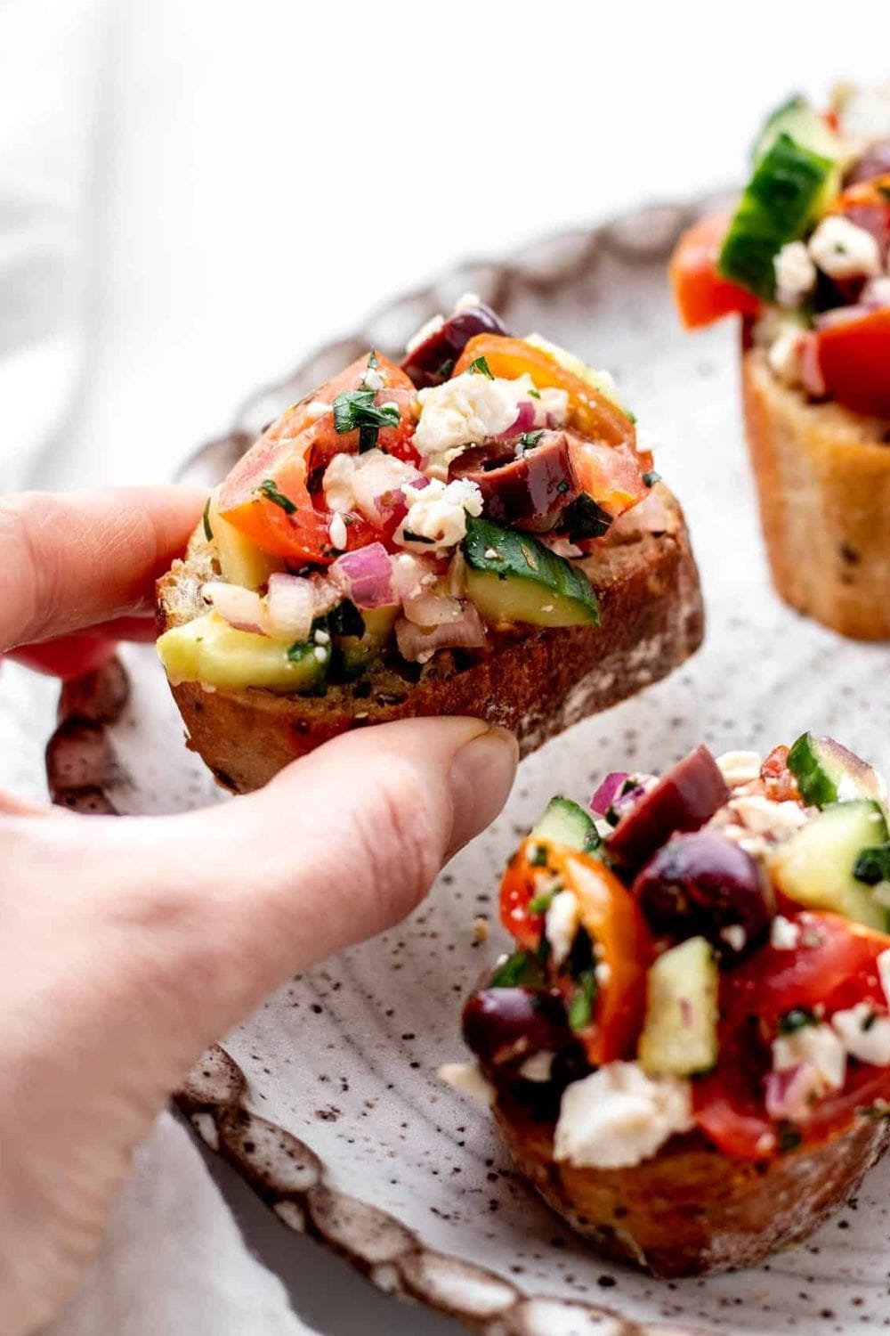 Mediterranean Bruschetta with Feta