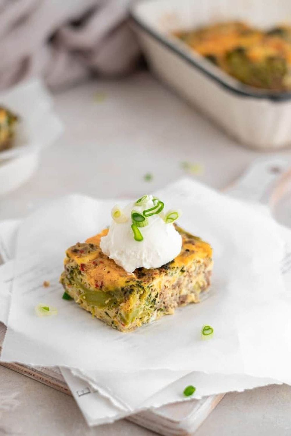 Sausage & Broccoli Keto Breakfast Casserole