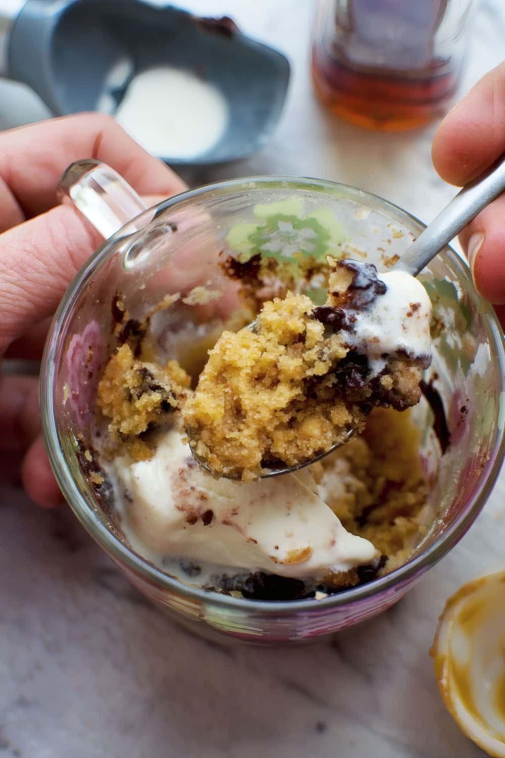 2-Minute Peanut Butter Mug Cake