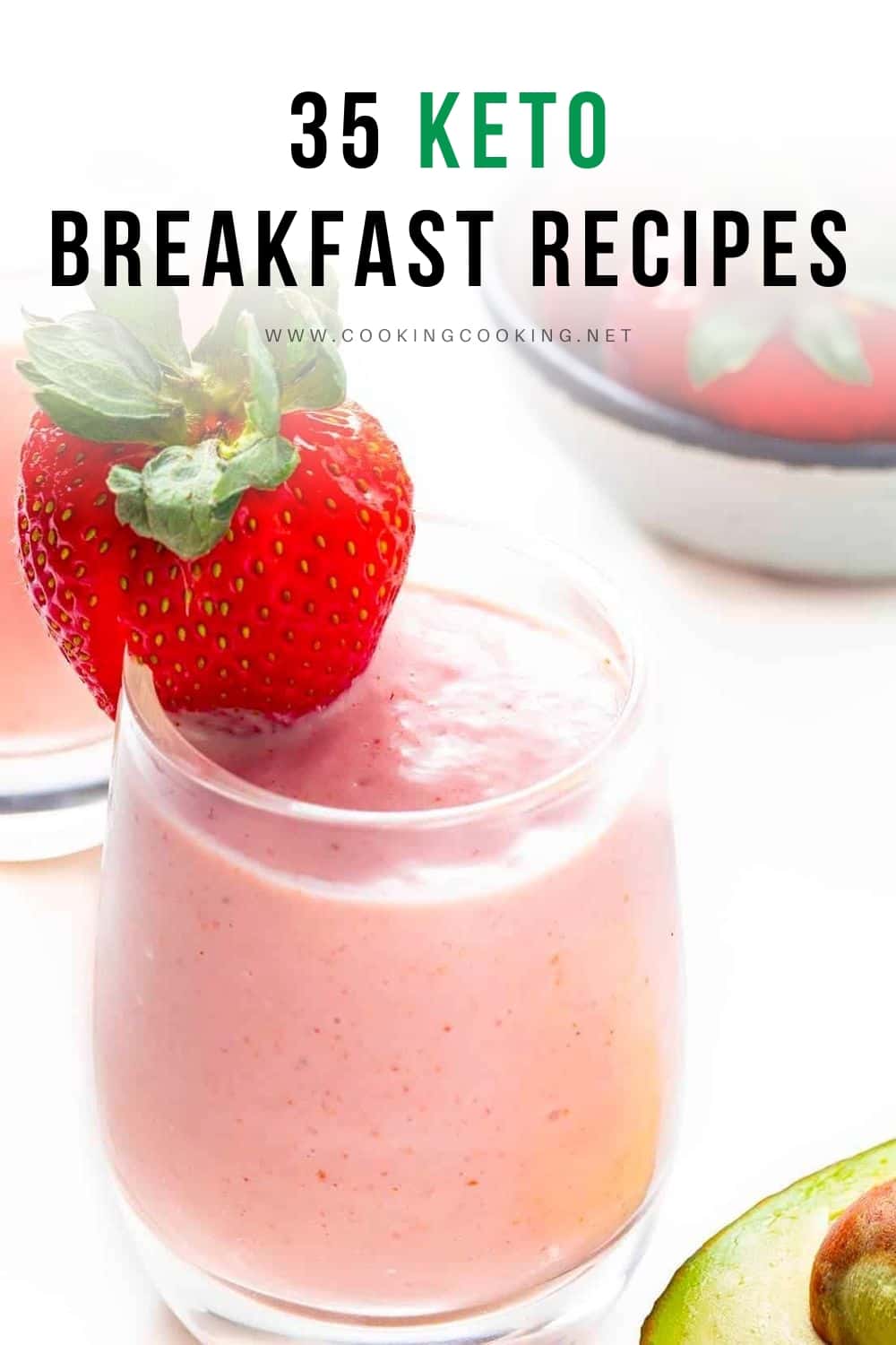 Strawberry Keto Breakfast Smoothie