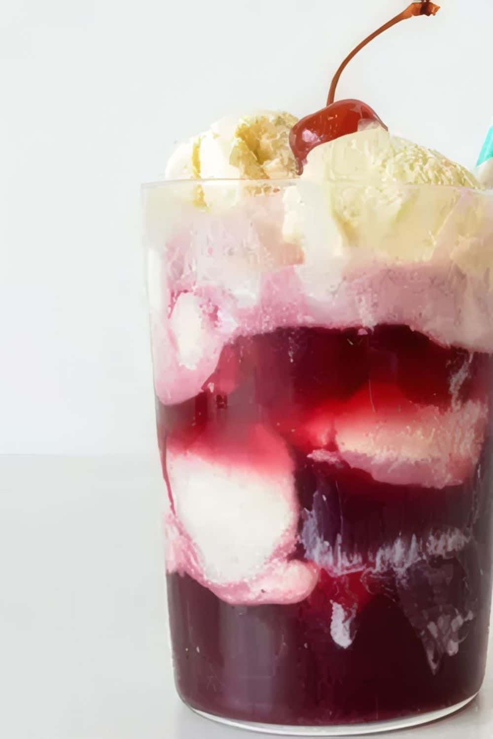 Wine Ice Cream Float